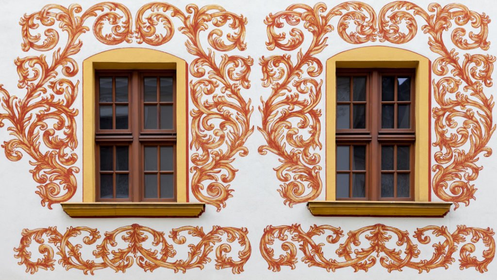 okna drewniane - fasada